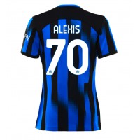 Echipament fotbal Inter Milan Alexis Sanchez #70 Tricou Acasa 2023-24 pentru femei maneca scurta